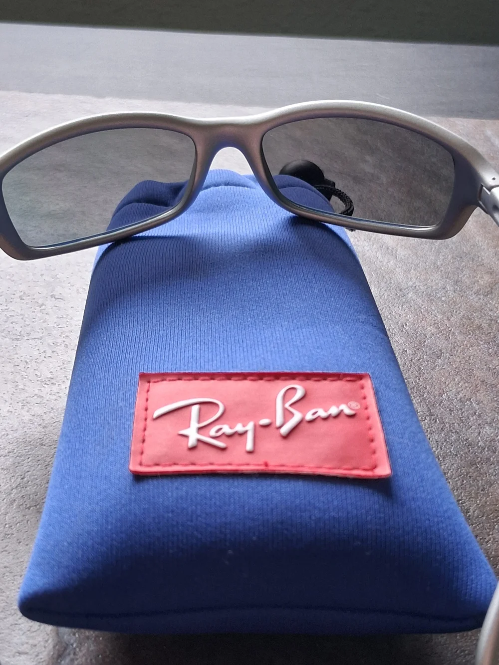 Ray-Ban Junior Collection RJ9019-S Silver Frame Blue Lens Sunglasses